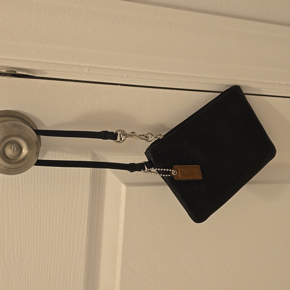 Coach  black wristlet